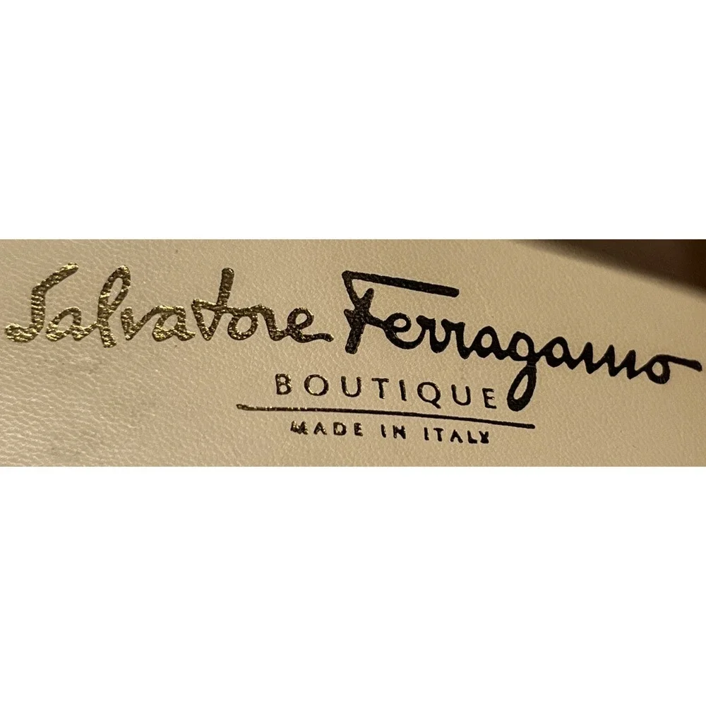 Salvatore Ferragamo Boutique Black Mule Women Size 9 2A‎_9